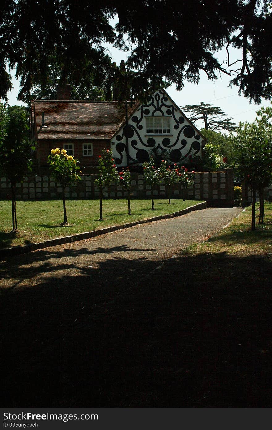 Houses in an old English village