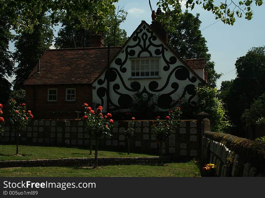 Houses in an old English village