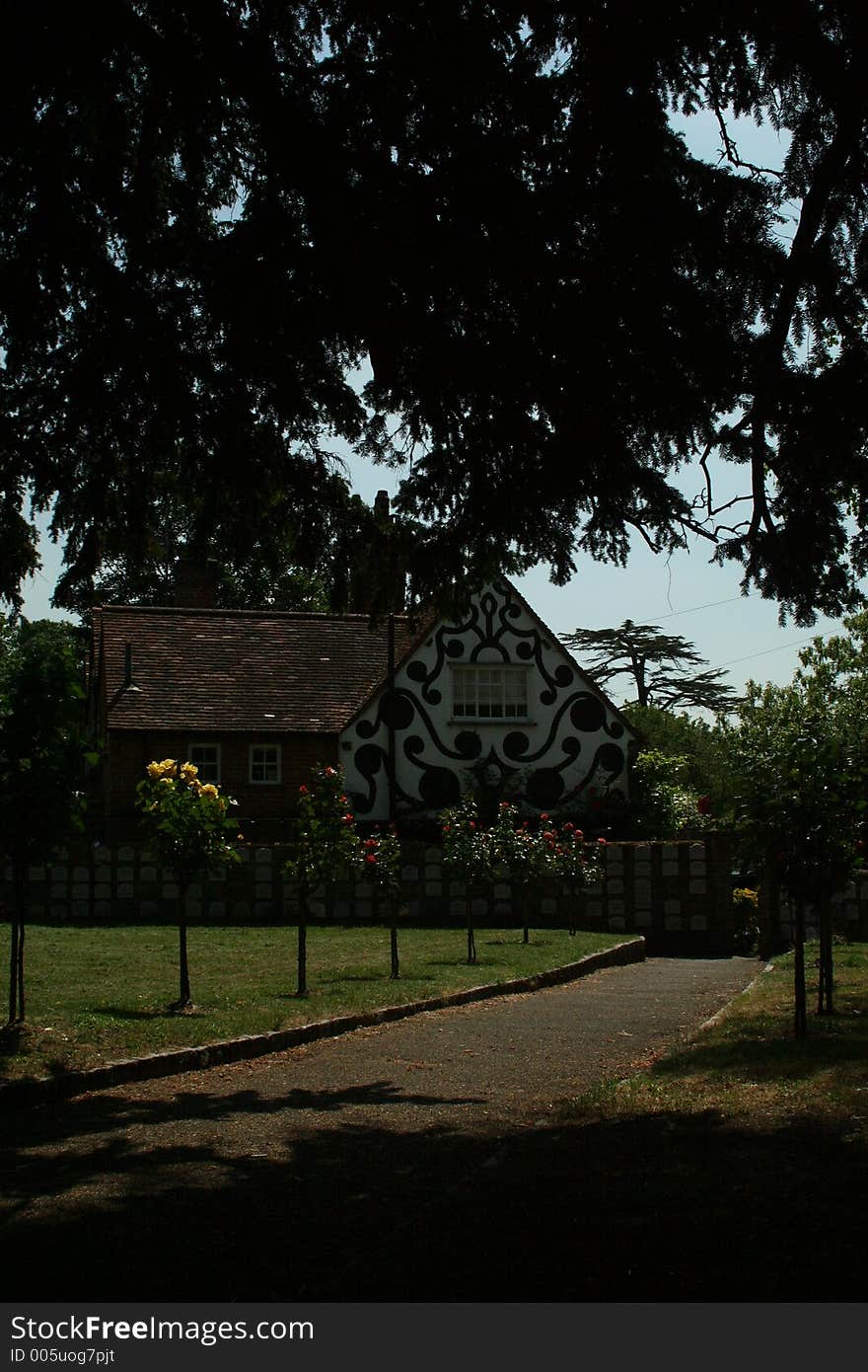 Houses in an old English village