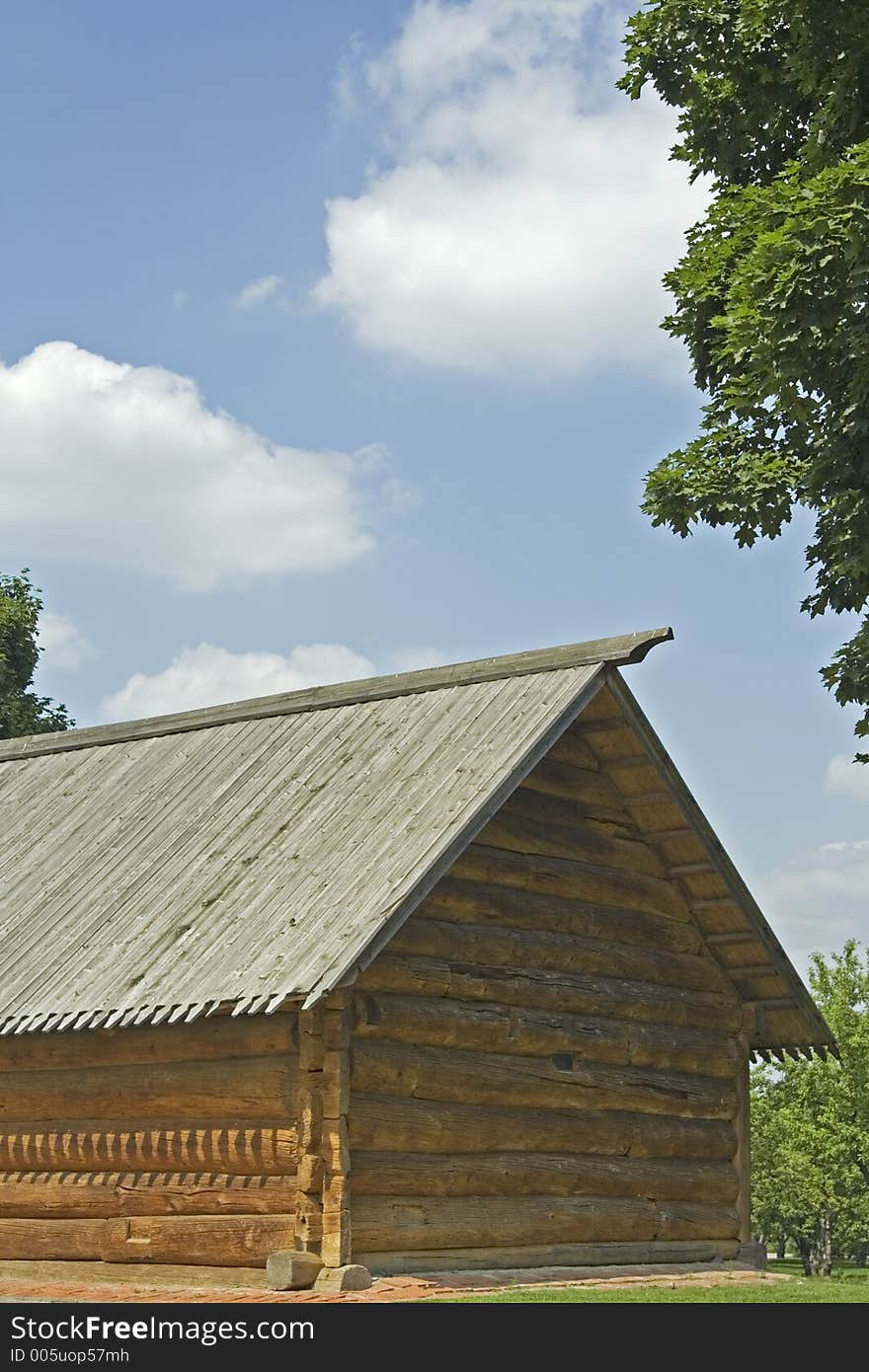 The old wooden house