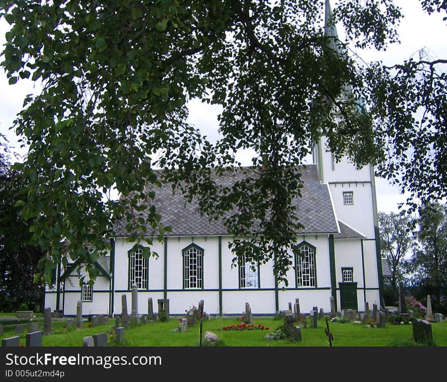 Church with cemetery