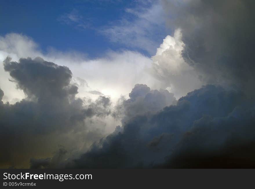 Menacing clouds. Menacing clouds