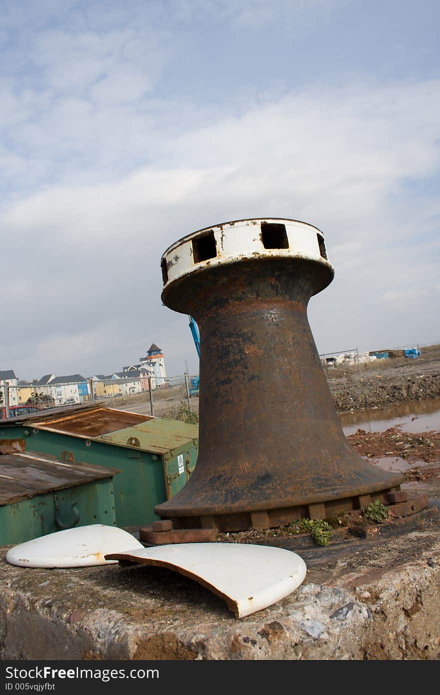 Old disused capstan. Old disused capstan