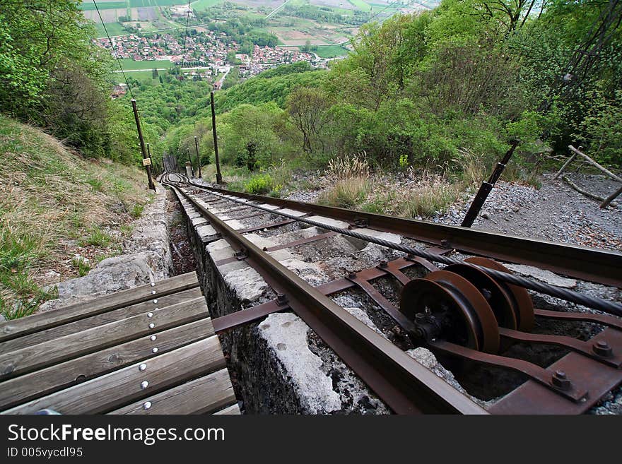 The Funiculaire of Saint-Hilaire du Touvet, the steepest raliway in Europe (93% gradient)