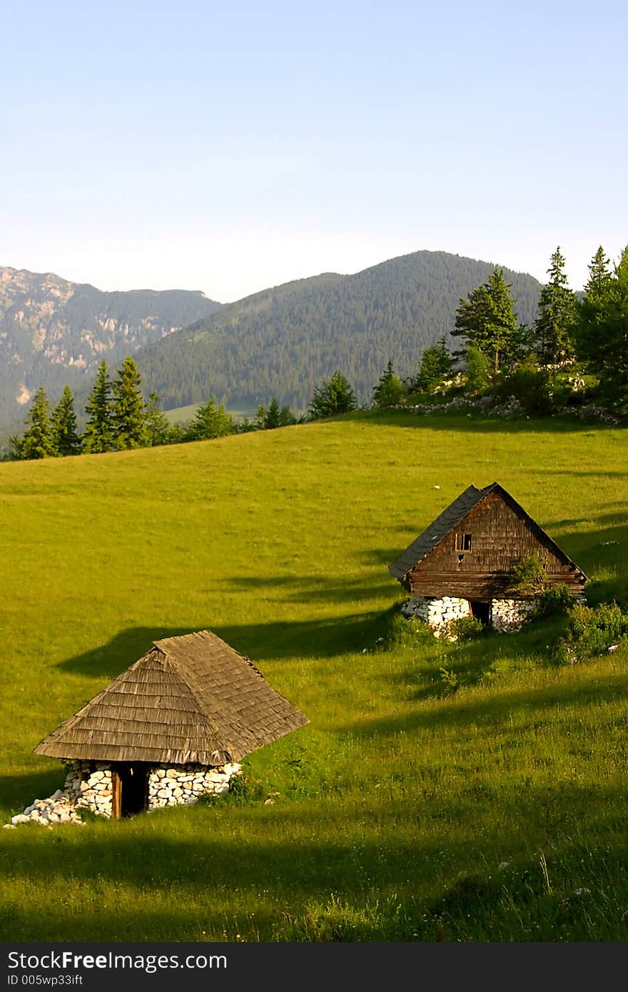 Mountain shelters portriat