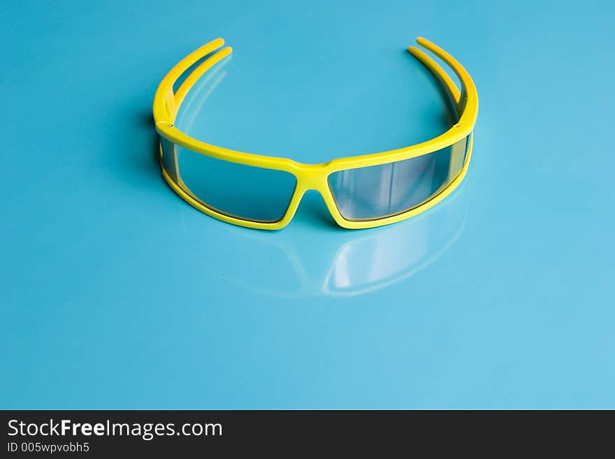 Glasses with shiny background. Glasses with shiny background