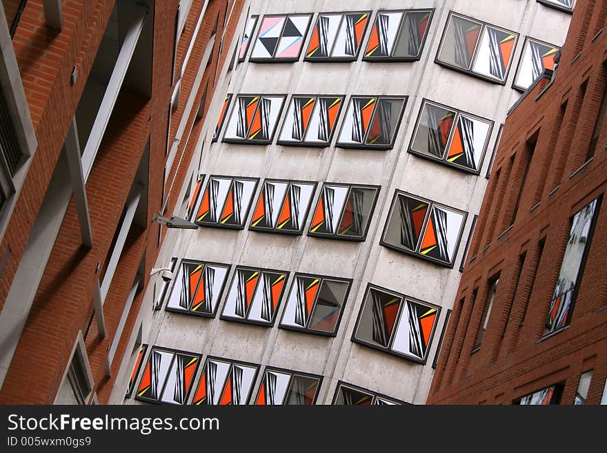 Abstract shot of colourful office building. Abstract shot of colourful office building