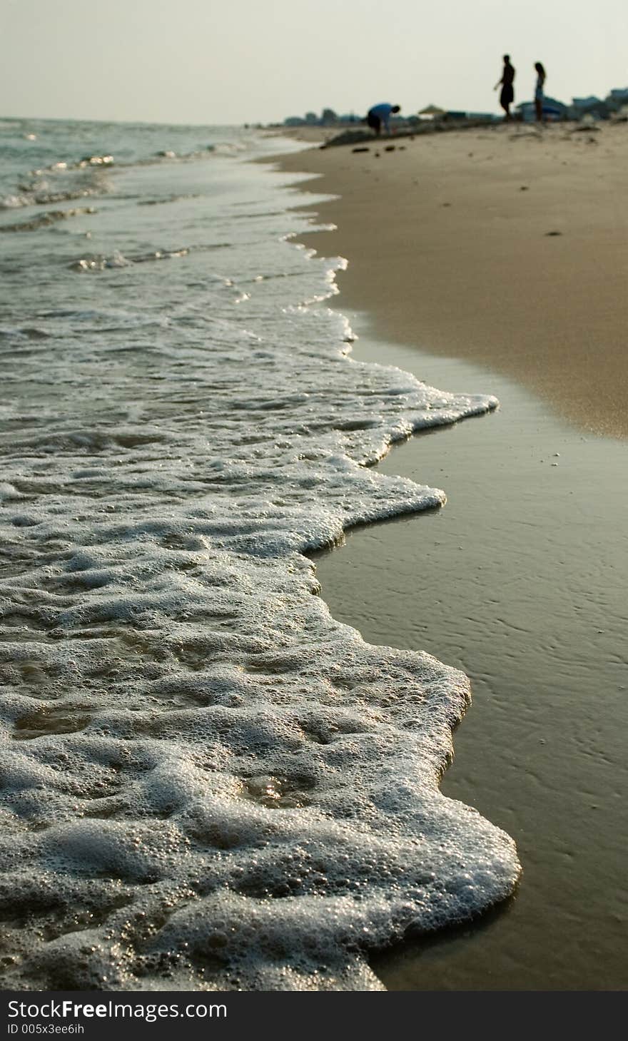 Seashore at sunset. Seashore at sunset