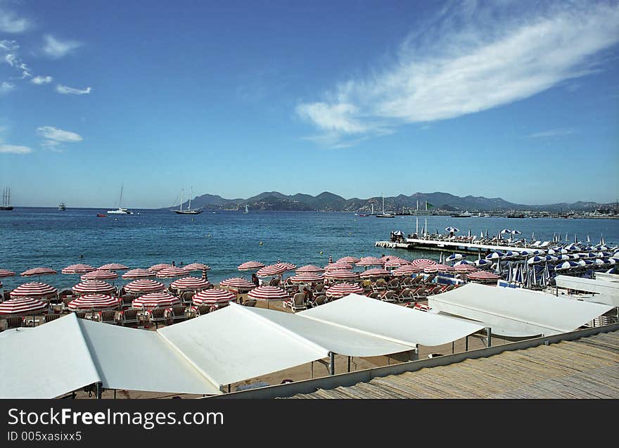 Beach in Nice. France