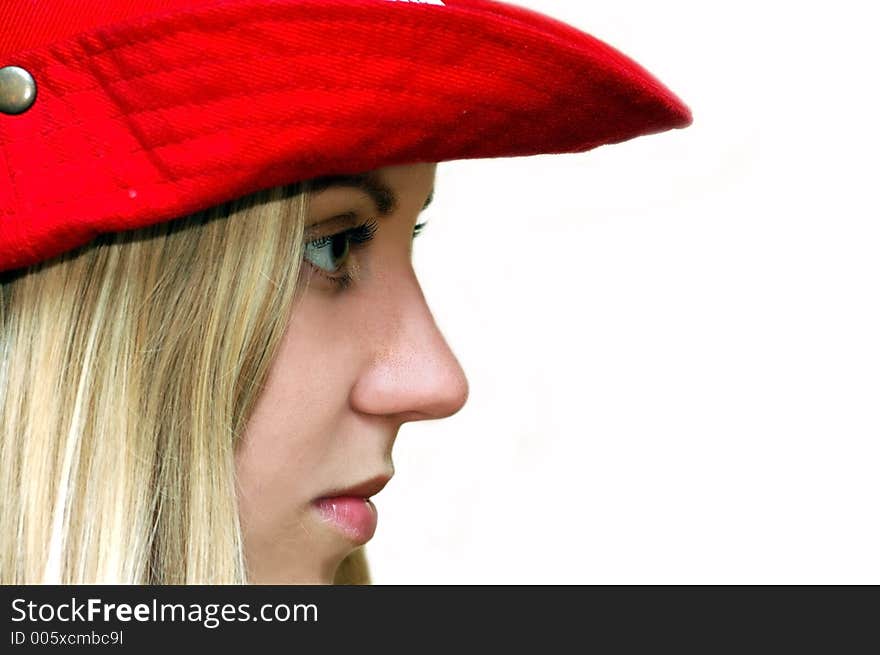 Girl in the red hat