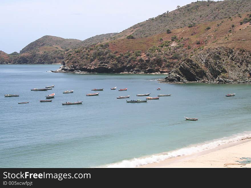 Natural inlet in Isla Margarita. Natural inlet in Isla Margarita