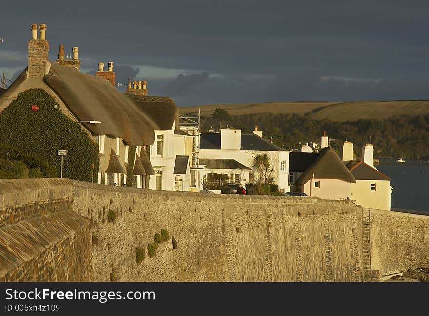 St Mawes at sunset, Cornwall, United kingdom. St Mawes at sunset, Cornwall, United kingdom