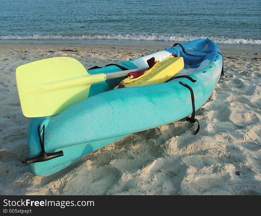 Kayak On A Beach