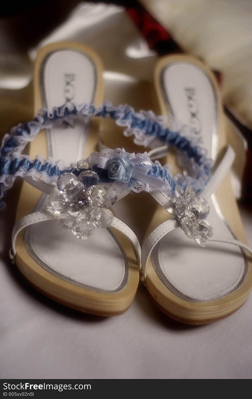 Pair of wedding sandals