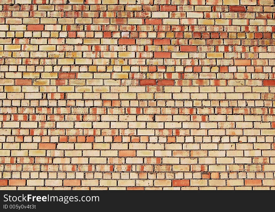 Colorful brick wall background.