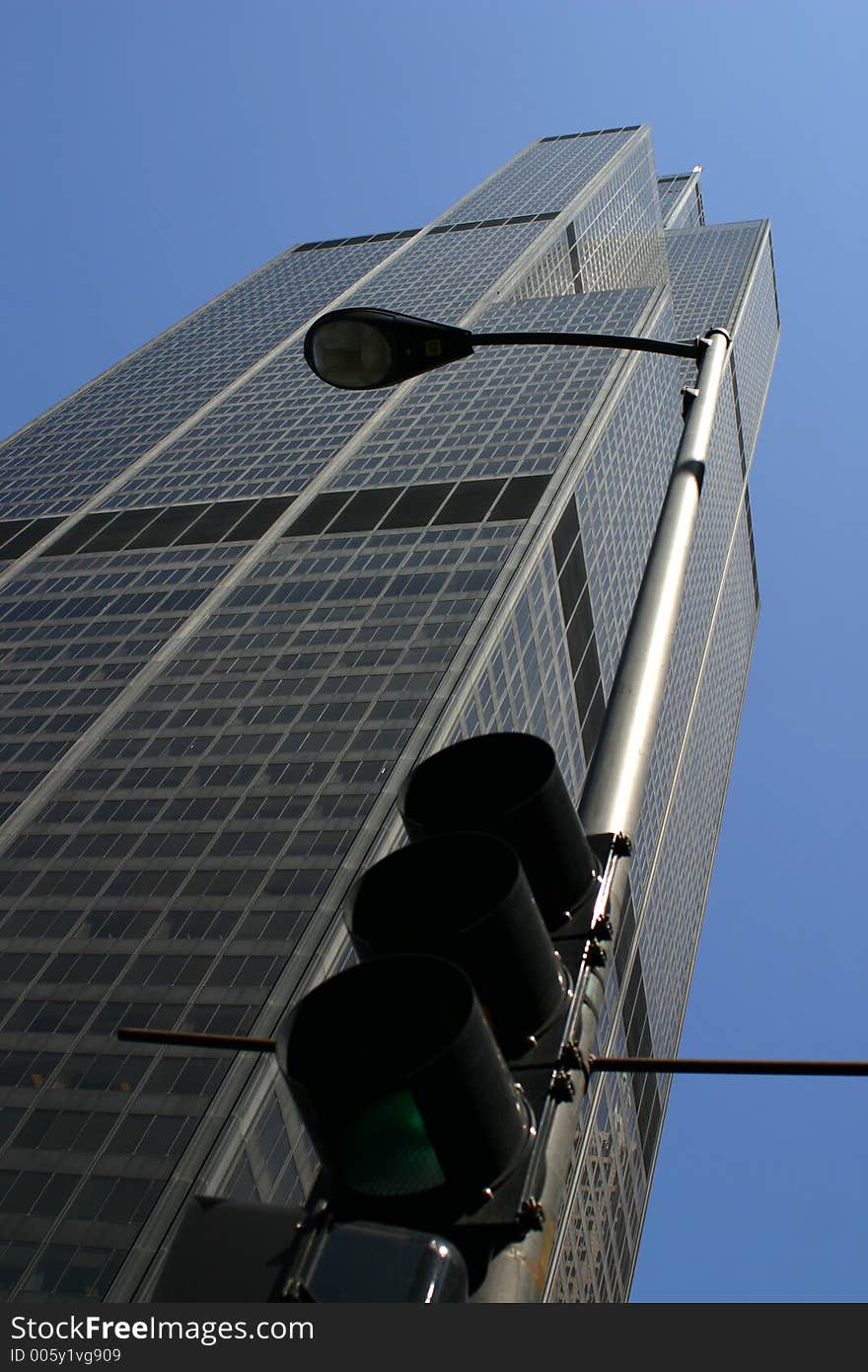 The Sears tower from below