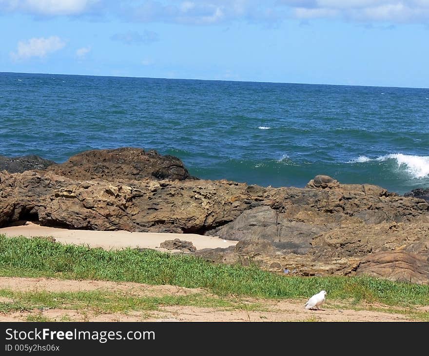 Natural swuiming pool made by the sea. Natural swuiming pool made by the sea