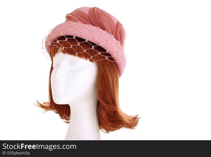 Ladies pink hat