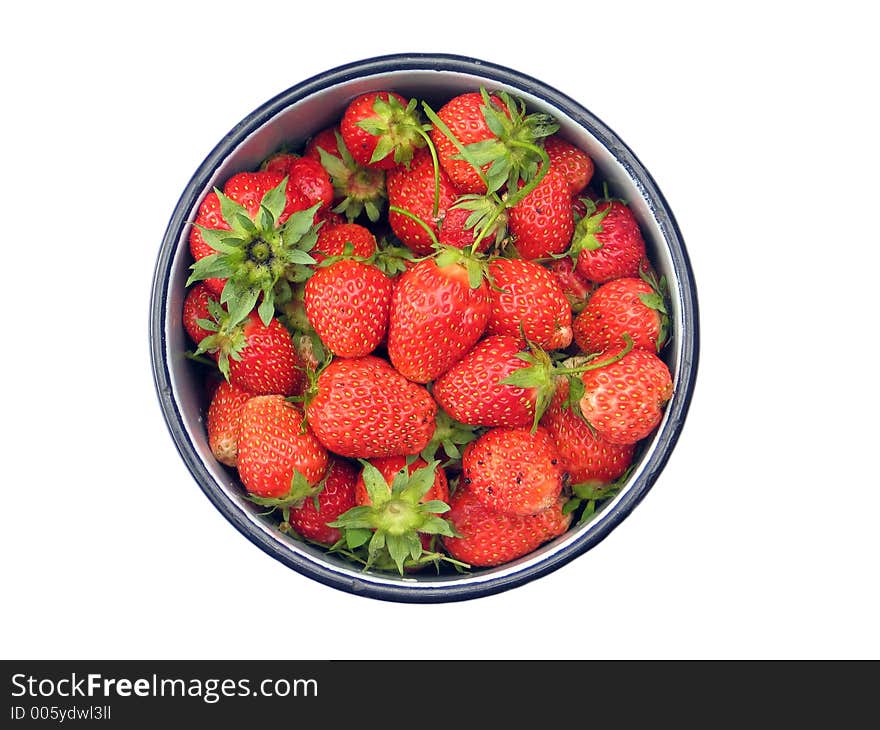 Strawberries on the plate