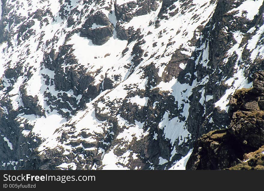 Detail of the High Tatras - Poland. Detail of the High Tatras - Poland