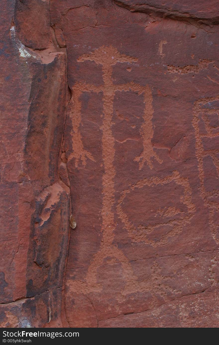 Petroglyph of the Coconino National Forest. Petroglyph of the Coconino National Forest