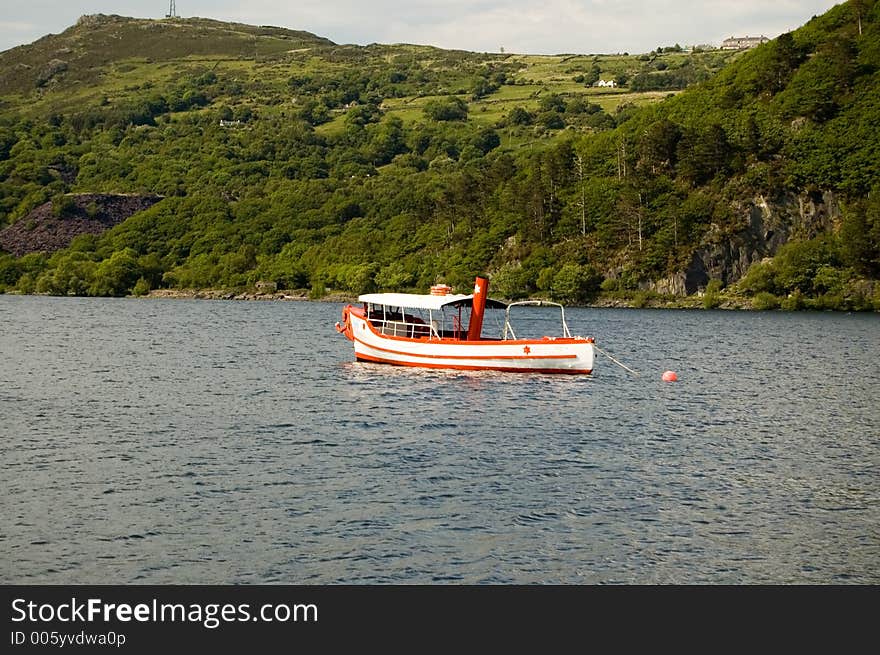 Boat on lake