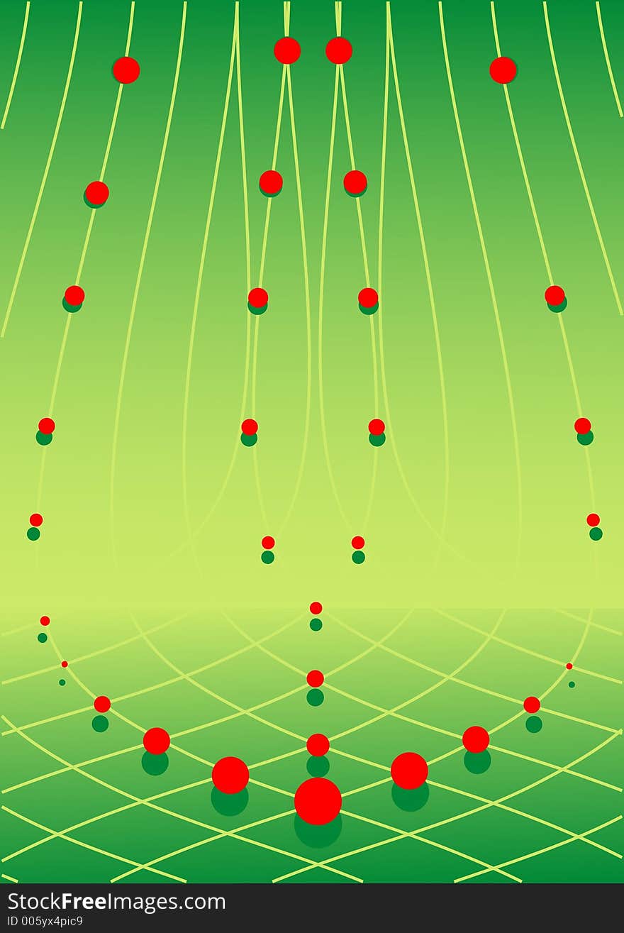 Organic network illustrated background