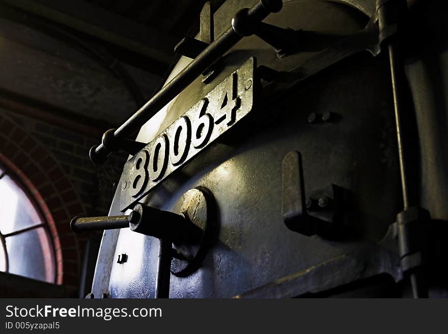 Steam Engine In Shed