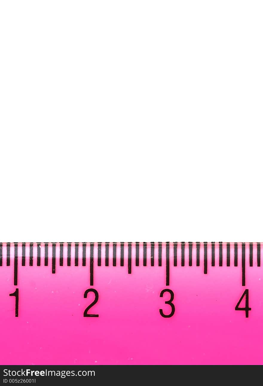 Ruler in pink