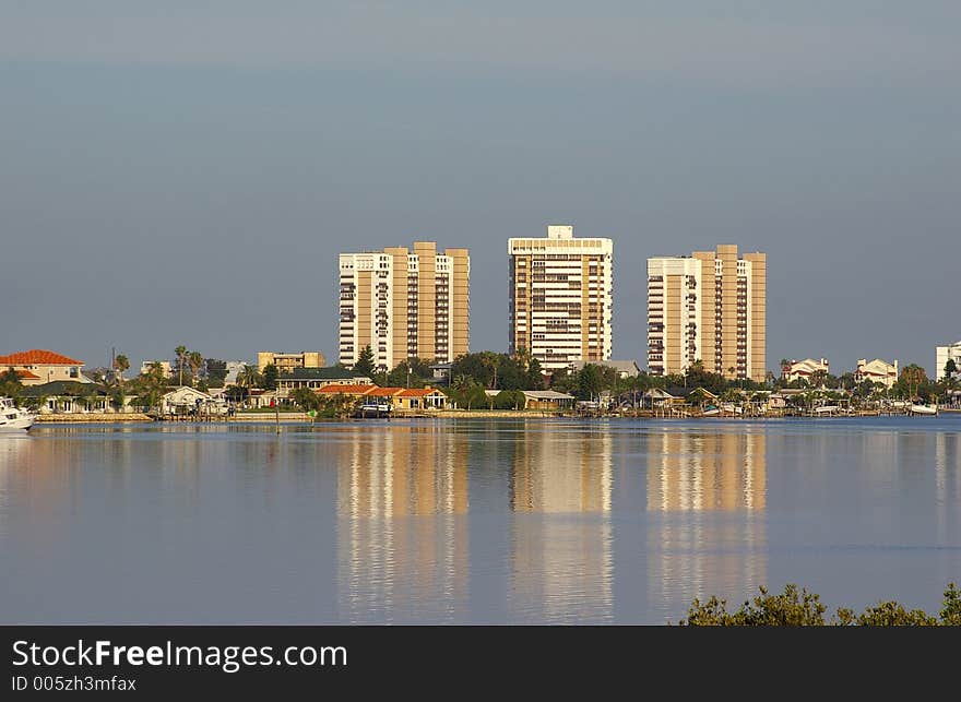 A Look across Boca Ciega Bay from the Observation Tower in Boca Ciega Millinum Park, Seminole FL. A Look across Boca Ciega Bay from the Observation Tower in Boca Ciega Millinum Park, Seminole FL