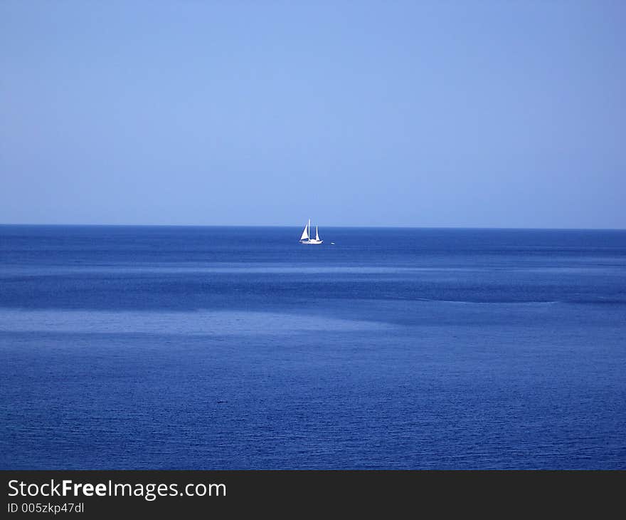 Yacht, Adriatic, Croatia. Yacht, Adriatic, Croatia