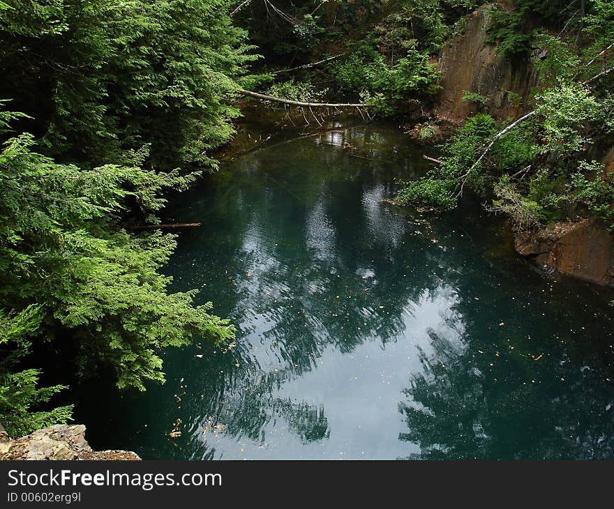 Deserted graphite mine near Rock pond, Pharaon wilderness area, Adirondack, NY