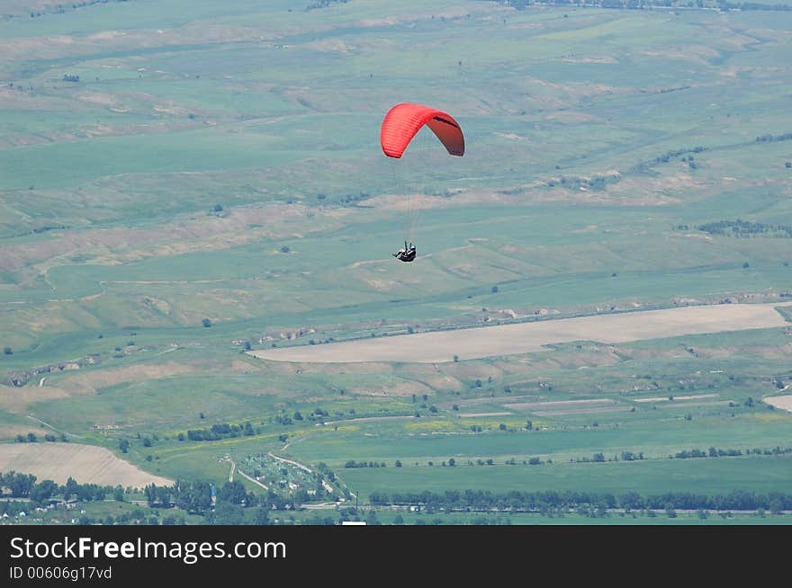 Sky diver fly