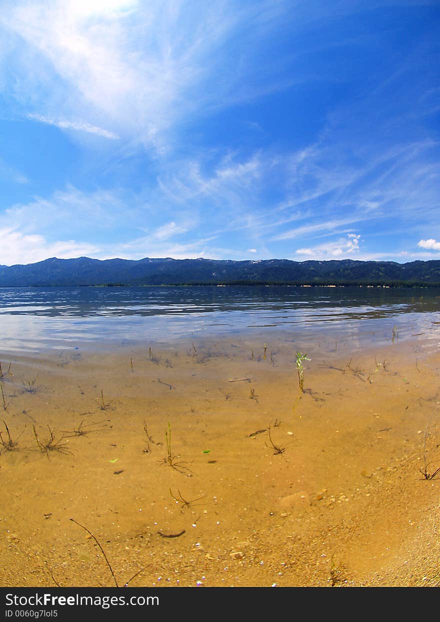 Mountain Lake Fisheye