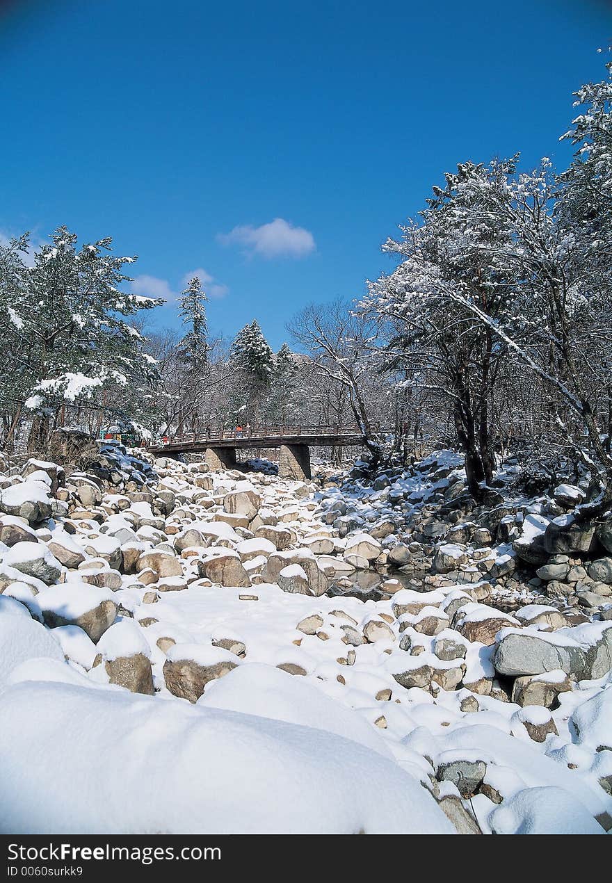 Bridge with Snow