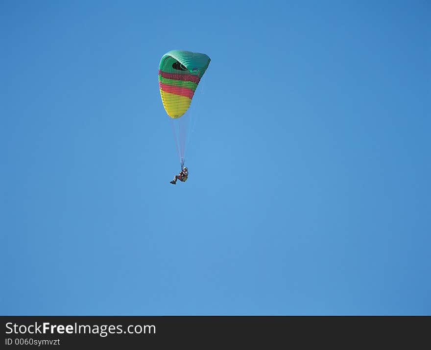 Parachute with Man