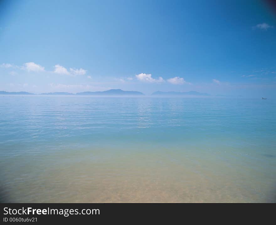 Beach with Island Details