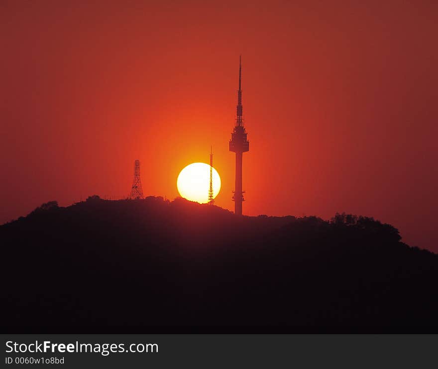 Tower with Sun