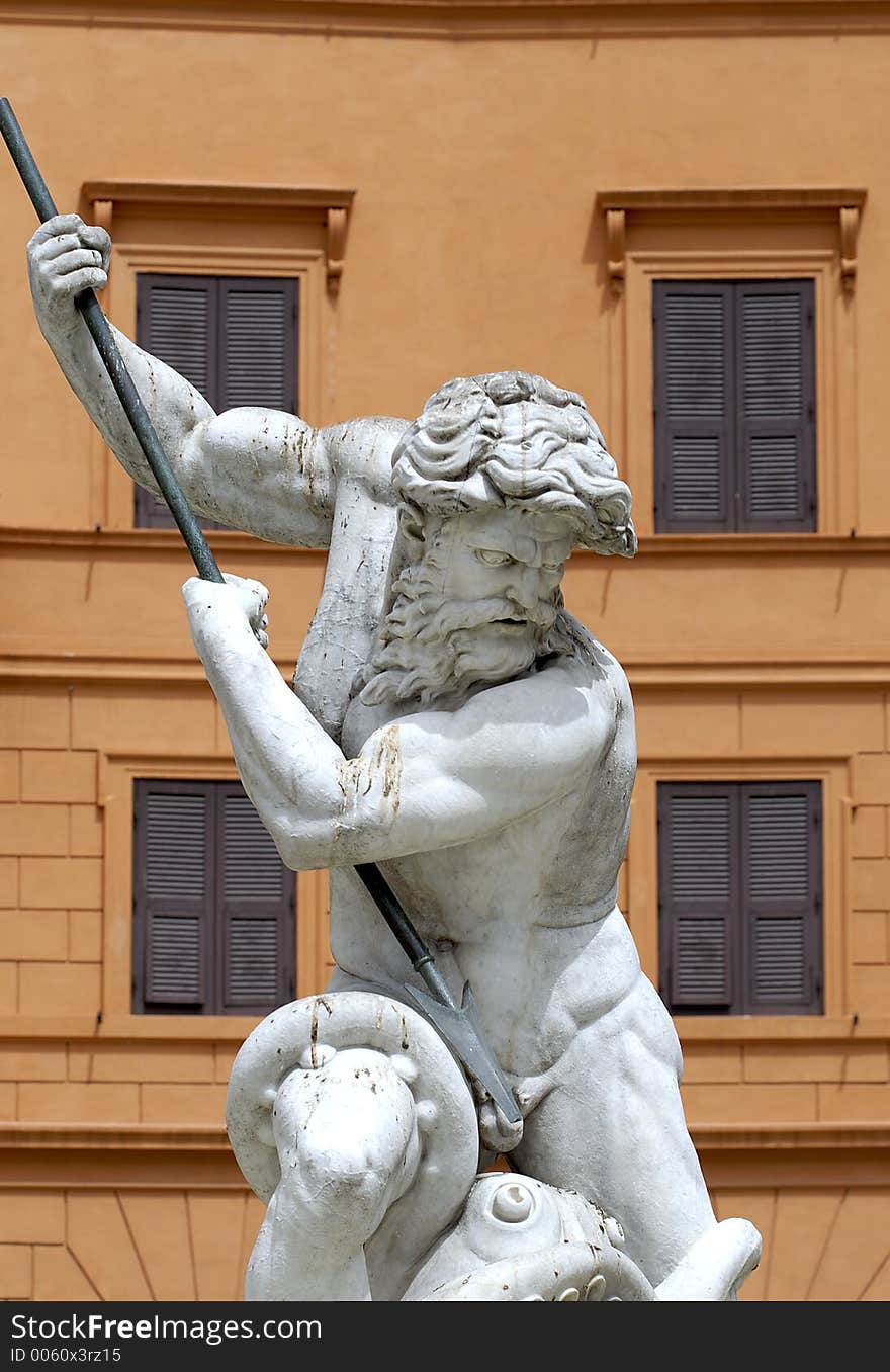 Fontana del Nettuno in Piazza Navona