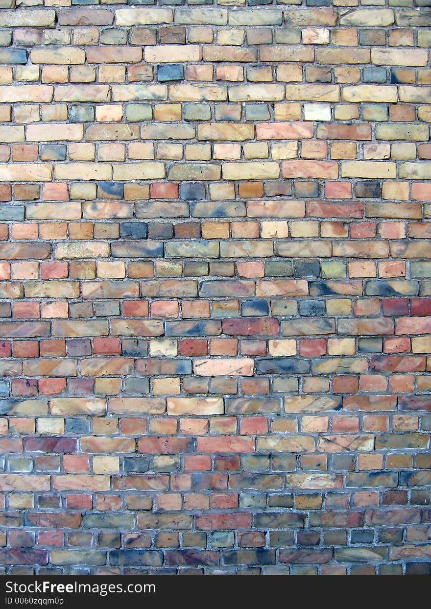 Cleaned old brick wall background. Cleaned old brick wall background