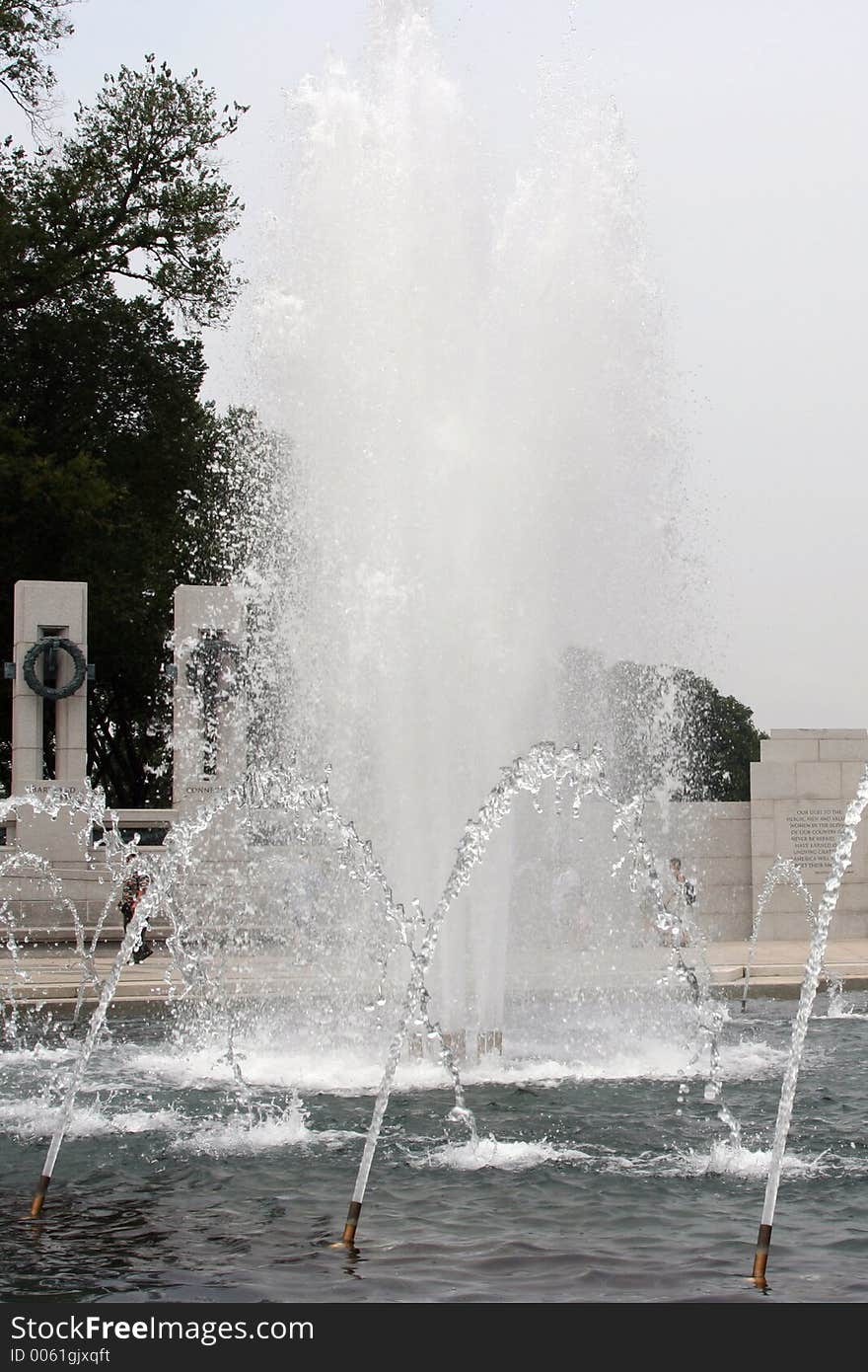 Fountain At WWII Memoiral