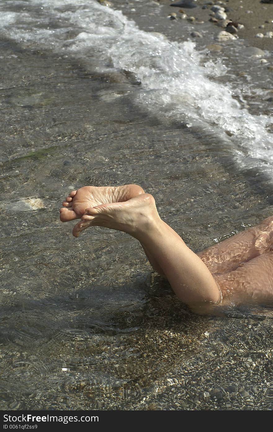 Woman on the beach. Woman on the beach