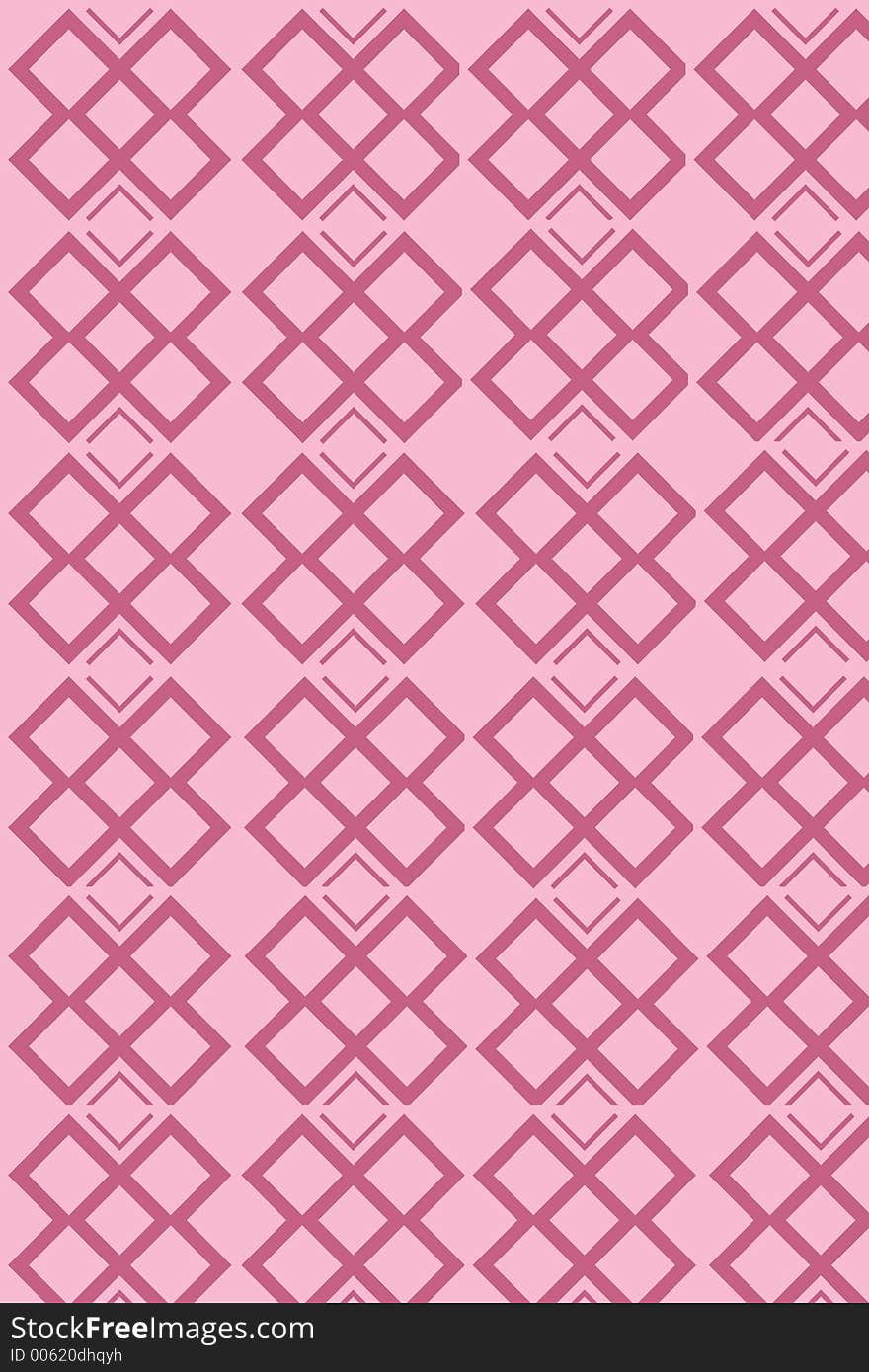 A light pink background with darker pink grid.