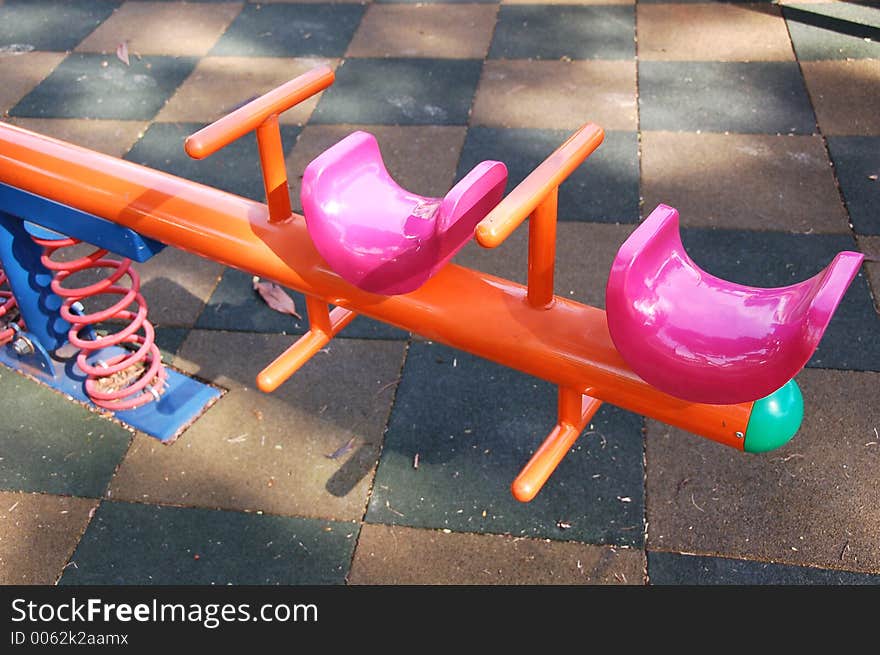 Rocking horse in a park. Rocking horse in a park