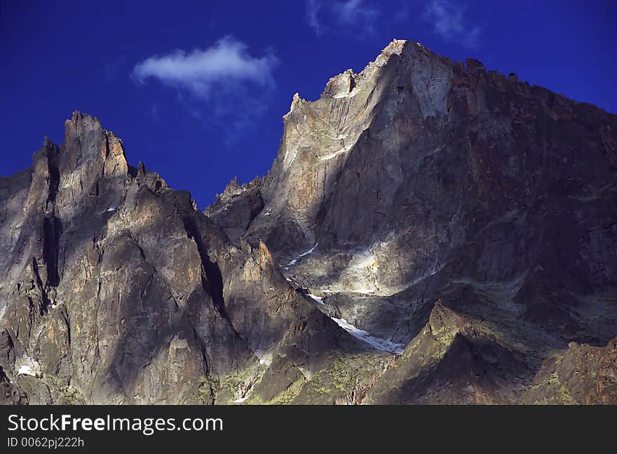 Taken from the glacier Mer de Glace. Taken from the glacier Mer de Glace