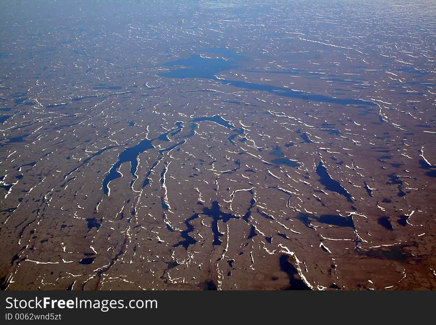 Lakes and land landscape, Canada