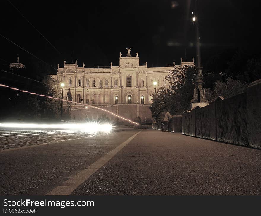 Maximilianeum At Night (sepia)