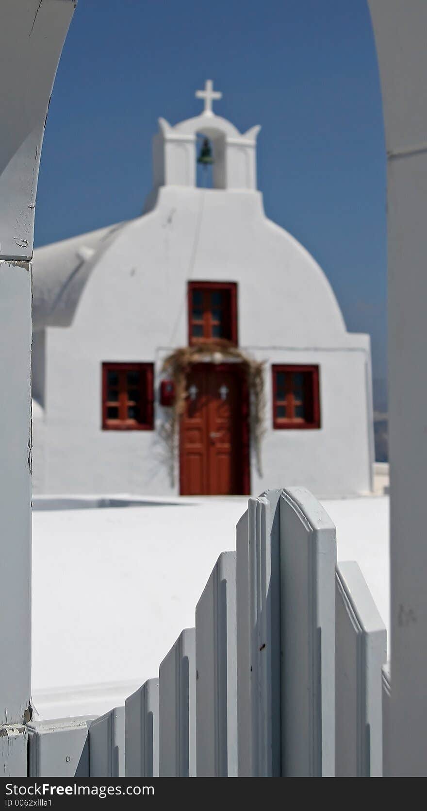 A church at Santorini Island, Greece