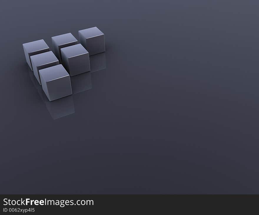 Some metal cubes