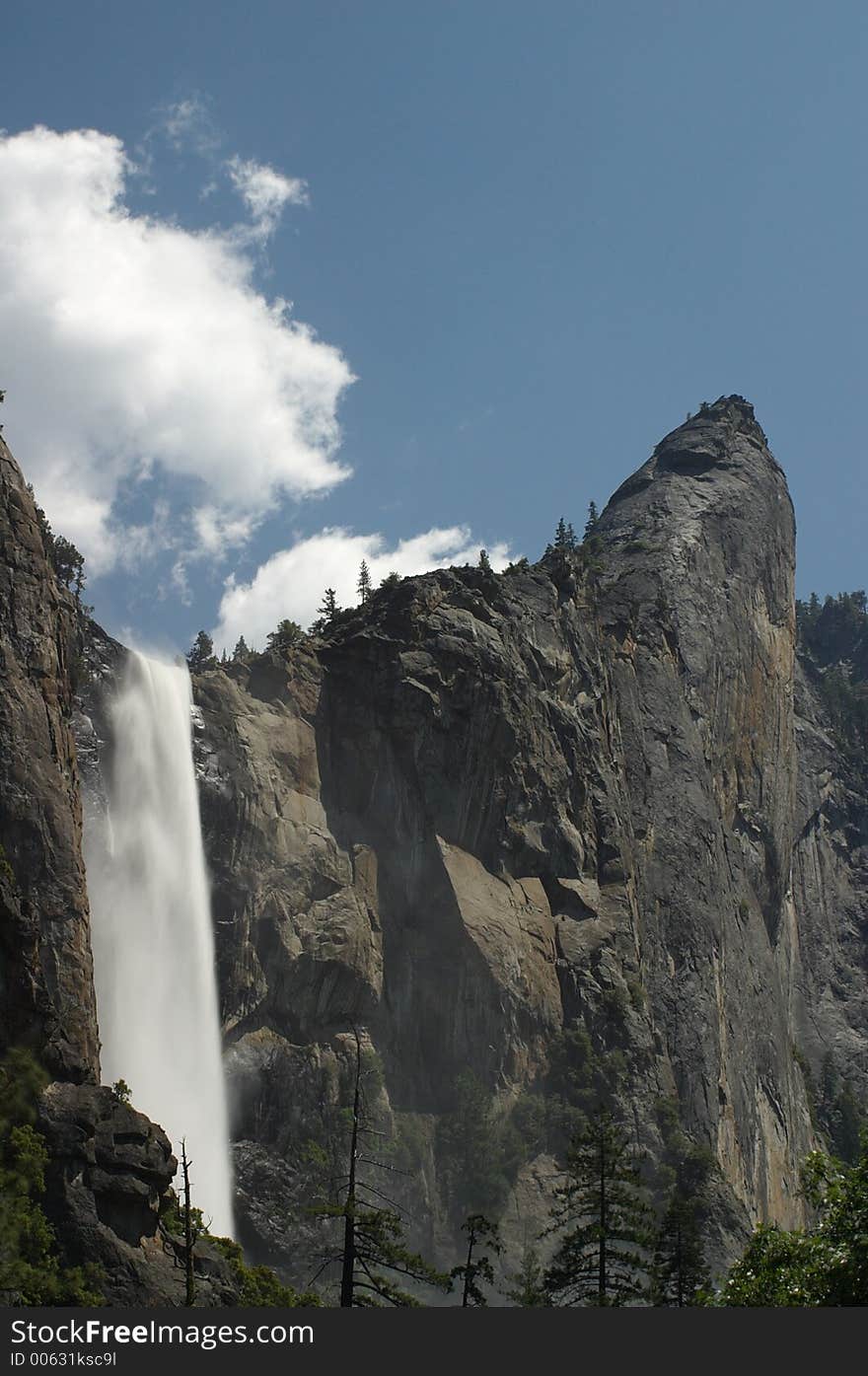 Bridal falls, Yosemite National Park, California